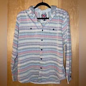 Modern Amusement PacSun Button-Down w/ Hood - Size Large